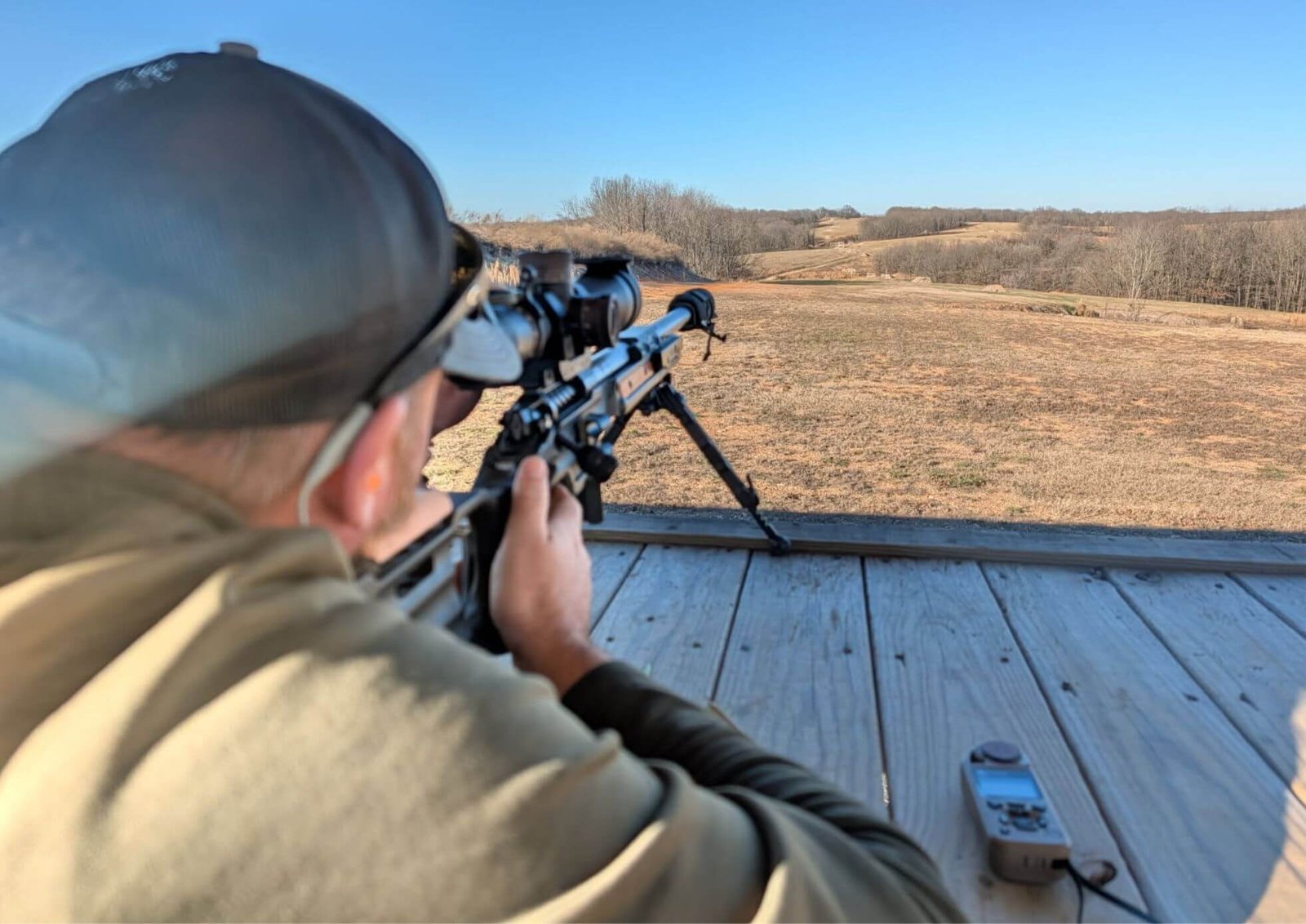 Long-range steel targets at Recon By Fire Precision Range